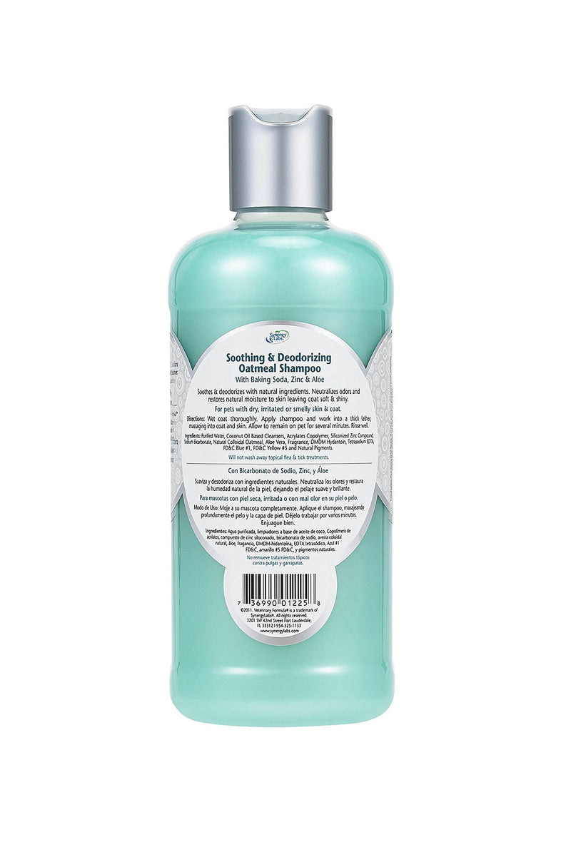 Veterinary Formula Solutions Soothing and Deodorizing Oatmeal Shampoo for Dogs – Baking Soda, Zinc, Aloe Eliminate Odors, Cleanses, Hydrates and Heals Skin – Long-Lasting Fragrance 17 fl oz. - BeesActive Australia