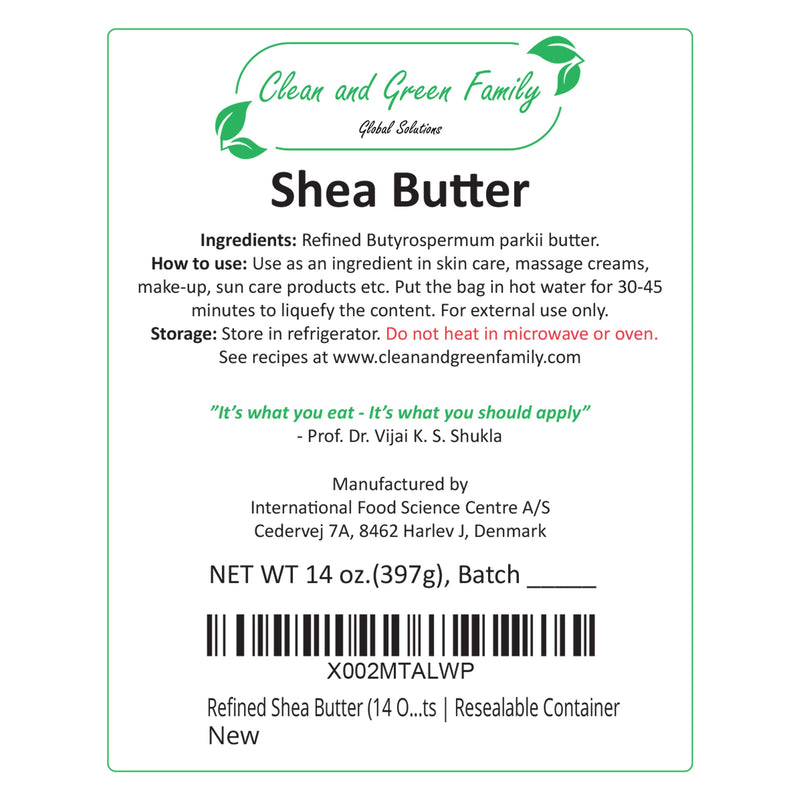 Refined Pure Shea Butter (14 Oz) | 100% Natural, Unscented | Base Ingredient for DIY Skin Care Recipes: Body Butter, Shea Butter Lotion, Shea Butter Soap, Shea Butter Moisturizer | Resealable Pouch - BeesActive Australia