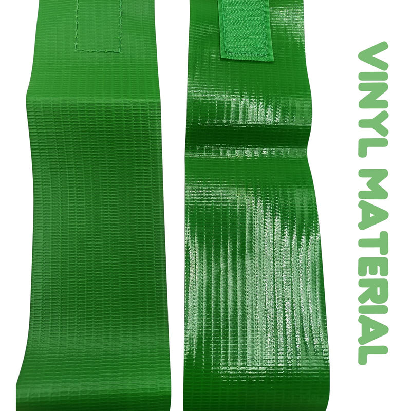 COKSDUPID Red and Green Wrestling Tournament Bands, 13" x 2.4" Soft Vinyl Hook Loop Scoring Bands for Wrestlers Coach Referee Red & Green - BeesActive Australia