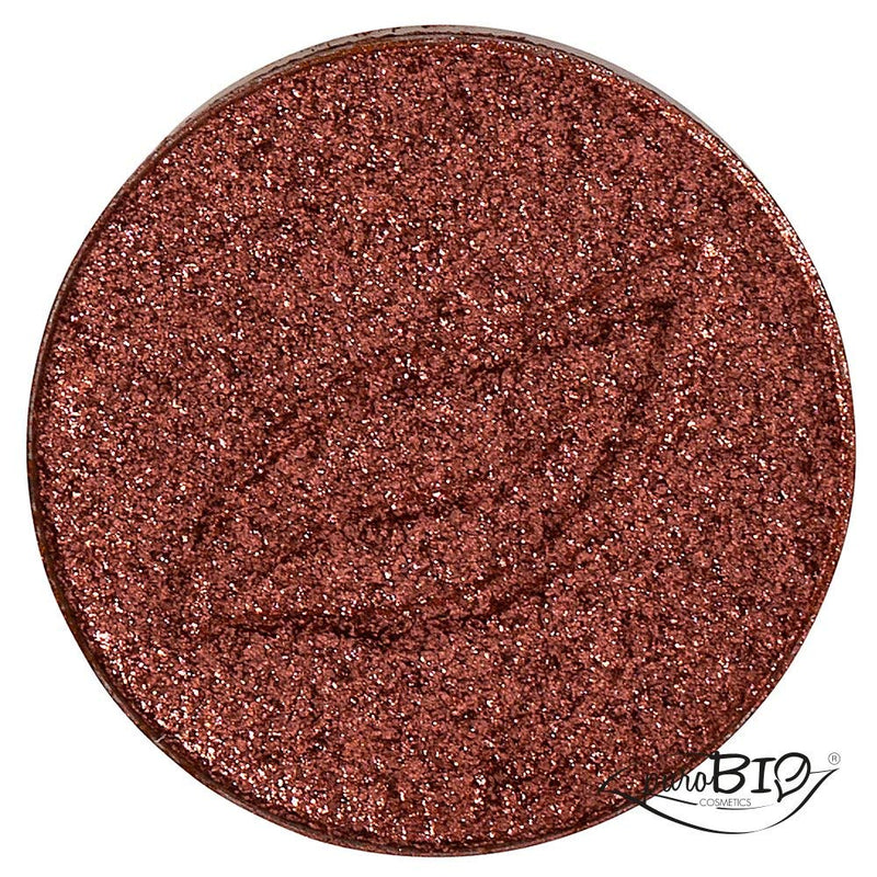 PuroBIO Certified Organic Highly-Pigmented and Long-Lasting Metallic Duo Chrome Eyeshadow - no 21 Copper Red - Jojoba Oil, Squalene, Vitamin E. ORGANIC.VEGAN.ORGANIC.MADE IN ITALY. - BeesActive Australia