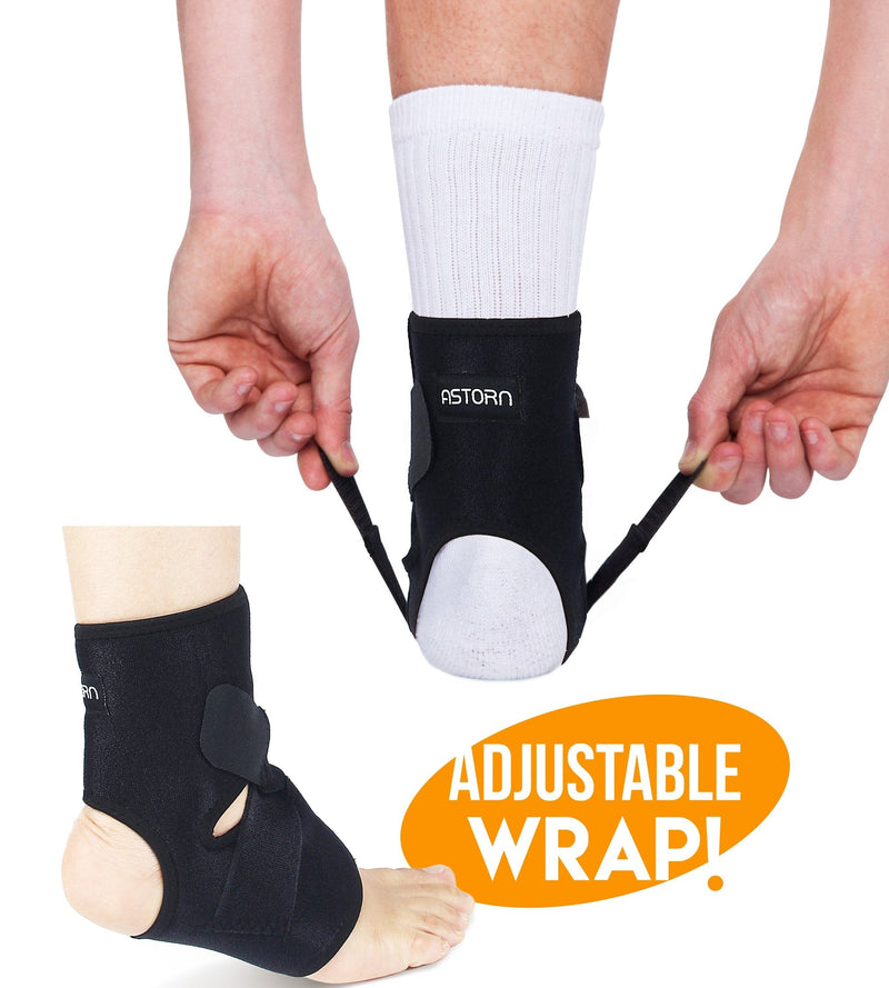 Ankle Brace & Achilles Tendon Support Sleeve by Astorn. Compression Wrap for Plantar Fasciitis, Heel Spurs & Achilles Tendinitis. One Size Fits All Ankle Support Wrap for Running & Everyday Wear. - BeesActive Australia