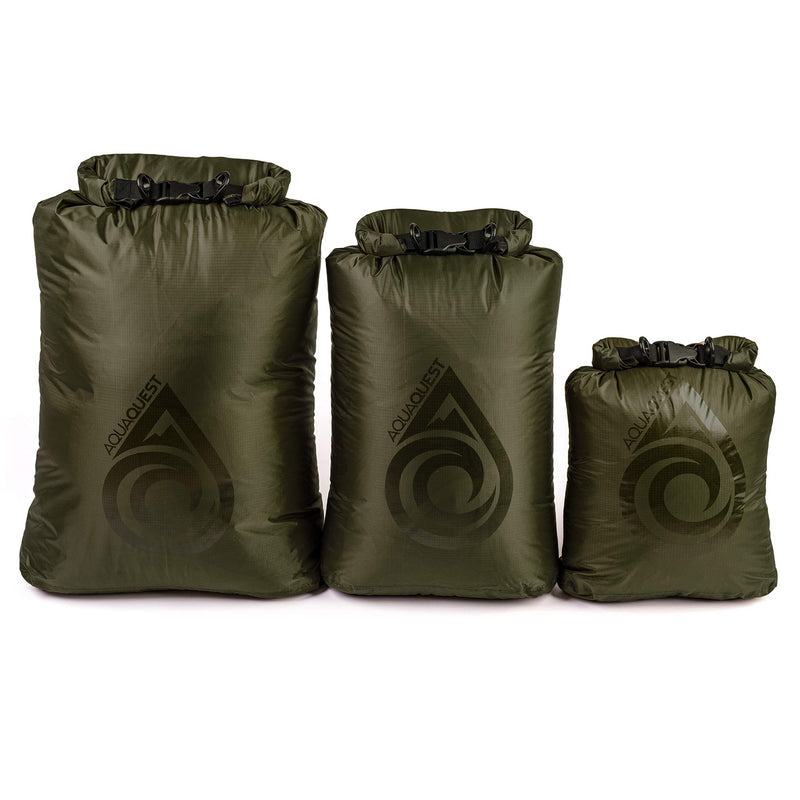 [AUSTRALIA] - Aqua Quest Rogue Dry Bags - 100% Waterproof - 10, 20, 30, 60, 100 L - Camo or Olive Drab 