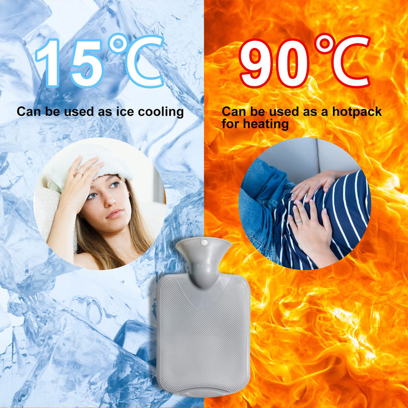 Hot Water Bottle Wearable, Wrap Around Hot Water Bottle Bottle Warmer with Longer Belt for Period Pain Relief Neck, Shoulder, Back, Legs,Waist Warm - BeesActive Australia