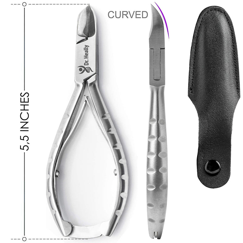 Toenail Clippers for Thick Ingrown Nails - Fingernail Clippers Stainless Steel - At Nail Clippers for Seniors - Nail Scissors Heavy Duty - Toe Nail Clippers for Men - Nail Cutter Professional - BeesActive Australia