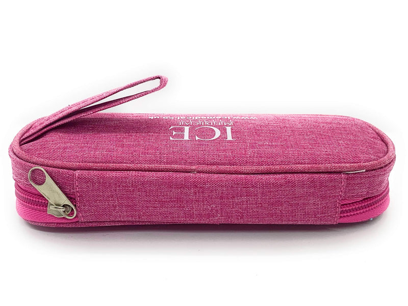ICE Medical Pink Twin Epipen SyringeCase/Bag - Allergies, Diabetes, Inhalers, Syringes, Insulin etc - BeesActive Australia