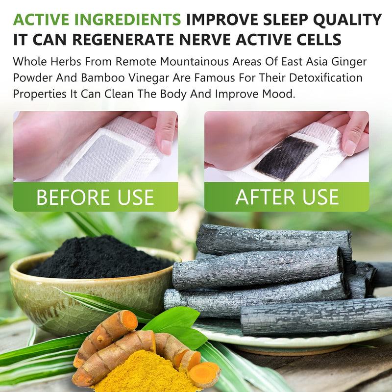 Detox Foot Patches, 20 PCS Detox Foot Pads for Foot Care & Stress Relief & Deep Sleep, 100% Natural Deep Cleaning Foot Patches with Bamboo Vinegar to Help Cleanse Body and Enhance Blood Circulatio White One Size - BeesActive Australia