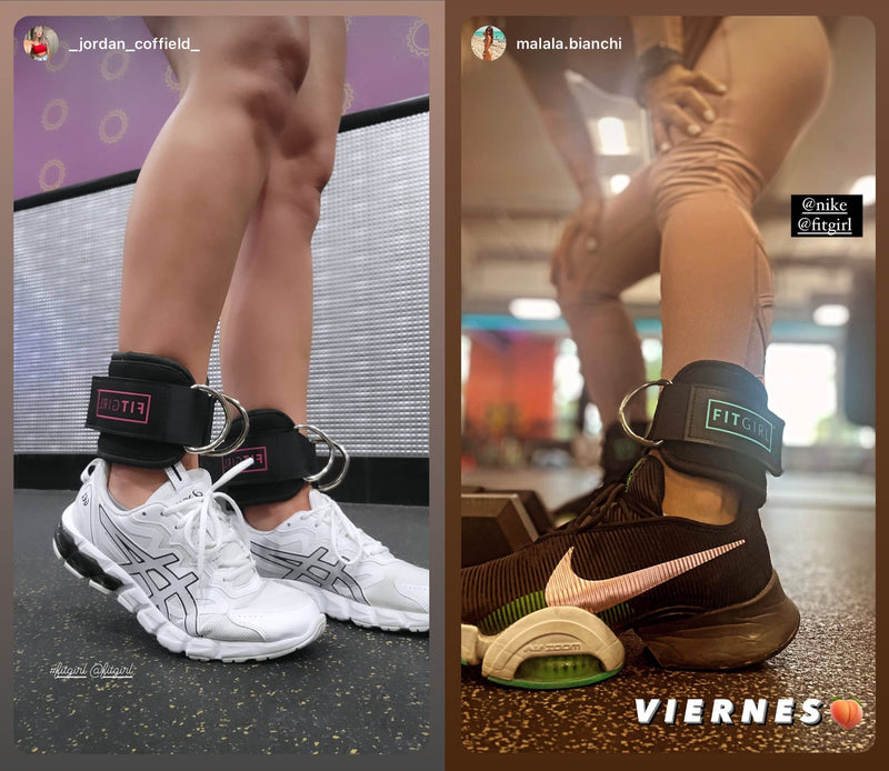 FITGIRL Ankle Strap for Cable Machines and Resistance Bands, Work Out Cuff Attachment for Home & Gym, Booty Workouts - Kickbacks, Leg Extensions, Hip Abductors, for Women Only Mint Single - BeesActive Australia