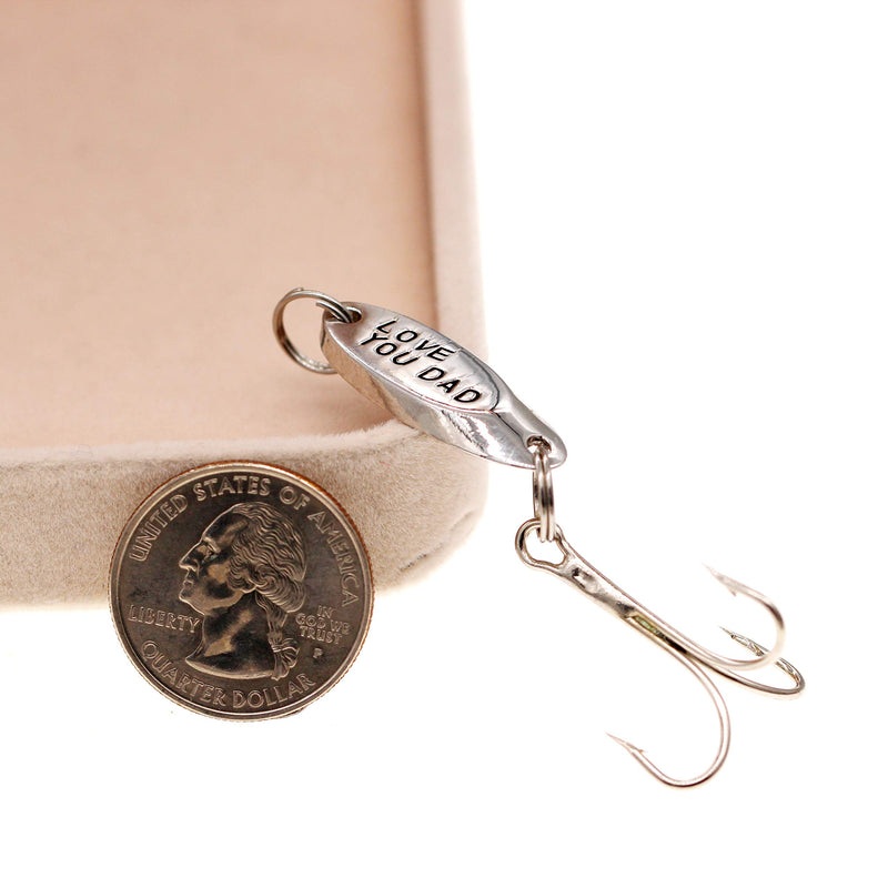 [AUSTRALIA] - Uloveido Stainless Steel Treble Fishhooks Fishing Circle Hooks with Gift Box for Men Husband Dad Christmas New Year Gift Y578 Love You Dad-style 1 