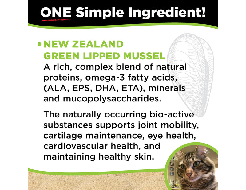 Super Snouts Joint Power 100% Green Lipped Mussels for Dogs & Cats - Dog Joint Supplement Powder Supports Joints, Tendons, Ligaments 5.29 oz (Pack of 1) - BeesActive Australia