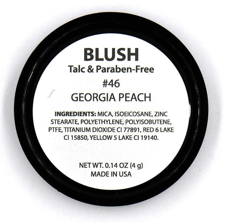 Pure Ziva Georgia Peach Orange Tangerine Summer Blush Pressed Cheek Blush Pressed Cheek Color Contour Powder, Talc & Paraben Free, 4 Grams, No Animal Testing & Cruelty Free - BeesActive Australia