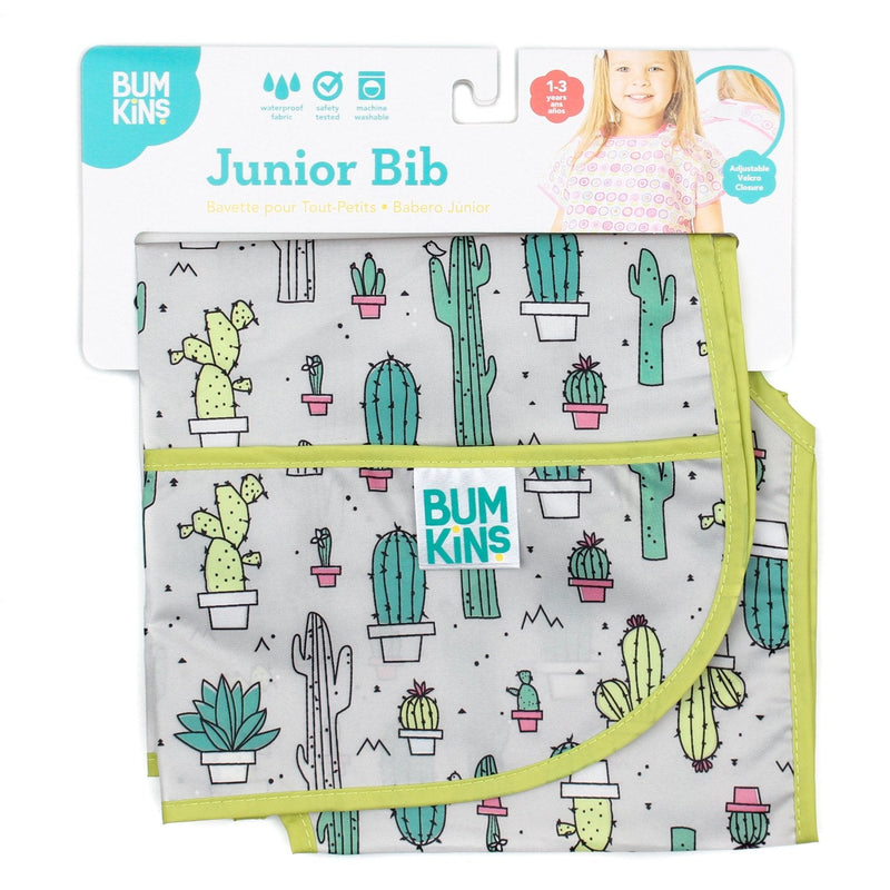 Bumkins Bib, Toddler Bib, Waterproof, Washable, Stain and Odor Resistant, 1-3 Years - Cacti - BeesActive Australia