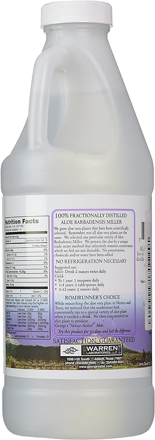 GE International Georges Aloe Vera Juice 100% Approx. 27764 - BeesActive Australia