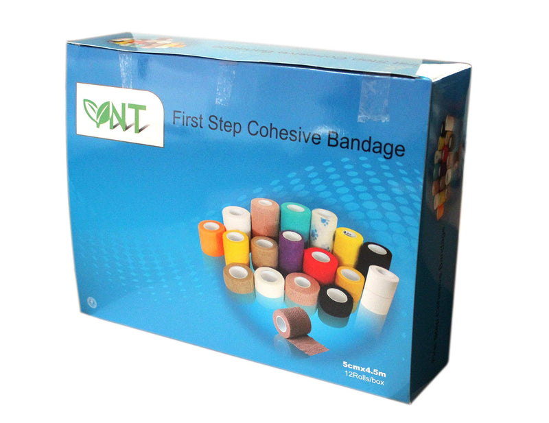 Nature Therapy First Step Cohesive Bandage 5cm x 4.5m (Blue, Box of 6) Pack of 6 Blue - BeesActive Australia