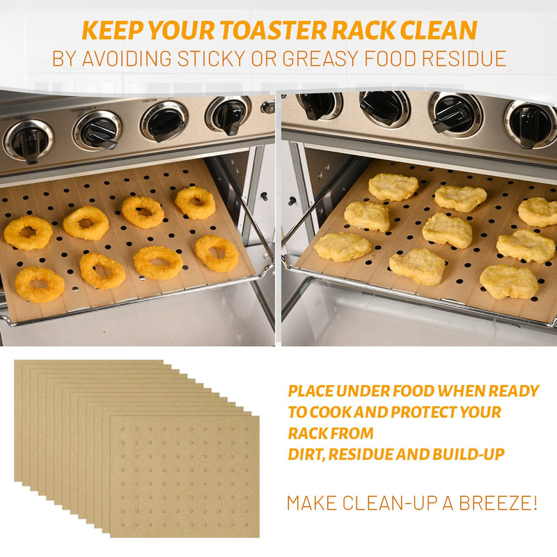 WMKGG 100 PCS Air Fryer Oven Liners, 13 x 12 inch Perforated Rectangular Air Fryer Parchment Paper Disposable Liners for Ninja Foodi Air Fryer, XL Air Fryer, Cuisinart, Breville Toaster Oven Rectangular 12*13 "-100 PCS - BeesActive Australia
