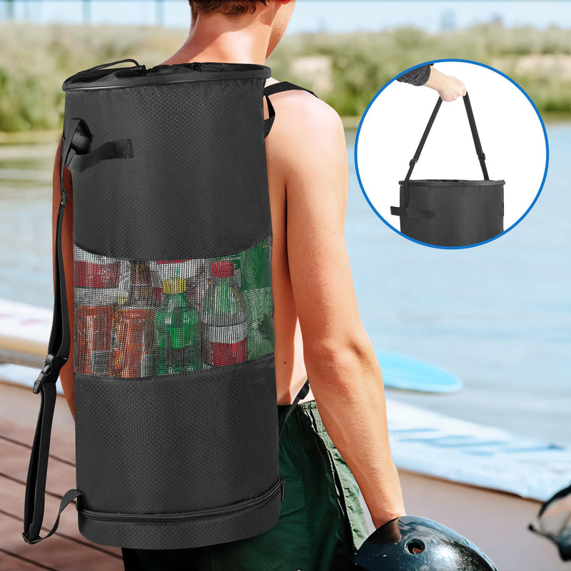 Fasrom Boat Trash Bag with Zipper Bottom for Easy Disposal, Black (Empty Bag Only, Patented Design) - BeesActive Australia