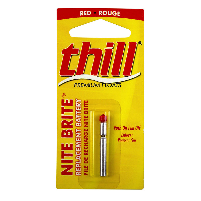 [AUSTRALIA] - Thill Nite Brite Lighted Float Super Bright Long-Lasting Fishing Bobber - Works as a Slip or Fixed Float Red 4 in 