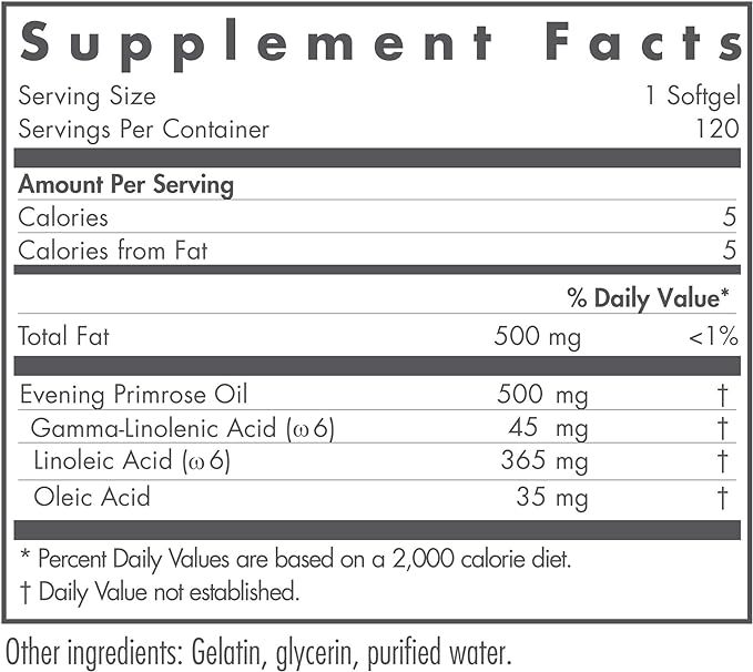 EPO Evening Primrose Oil 120 Softgels - BeesActive Australia