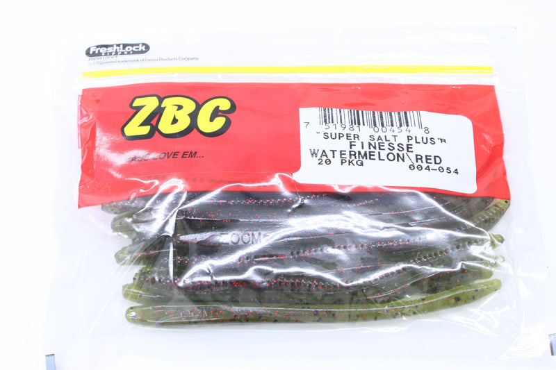 [AUSTRALIA] - Zoom Bait Finesse Worm Bait-Pack of 20 Watermelon Red 