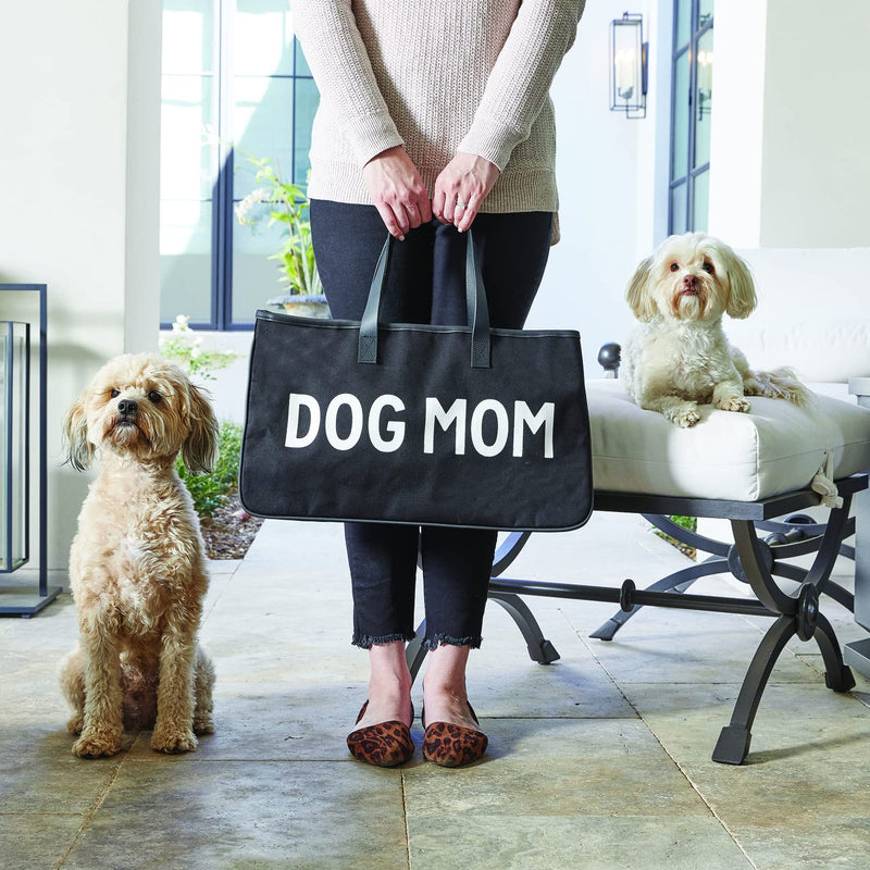 Santa Barbara Design Studio Pet Canvas Tote Bag, 20 x 11-Inch, Dog Mom - BeesActive Australia