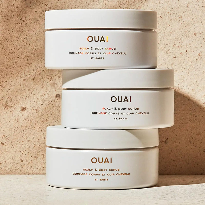 Scalp Scrub & Body Scrub - OUAI St Barts - Coconut Oil & Sugar Scrub - Cleansing Exfoliating Scrub for Hair & Body 96.40 g (Pack of 1) - BeesActive Australia