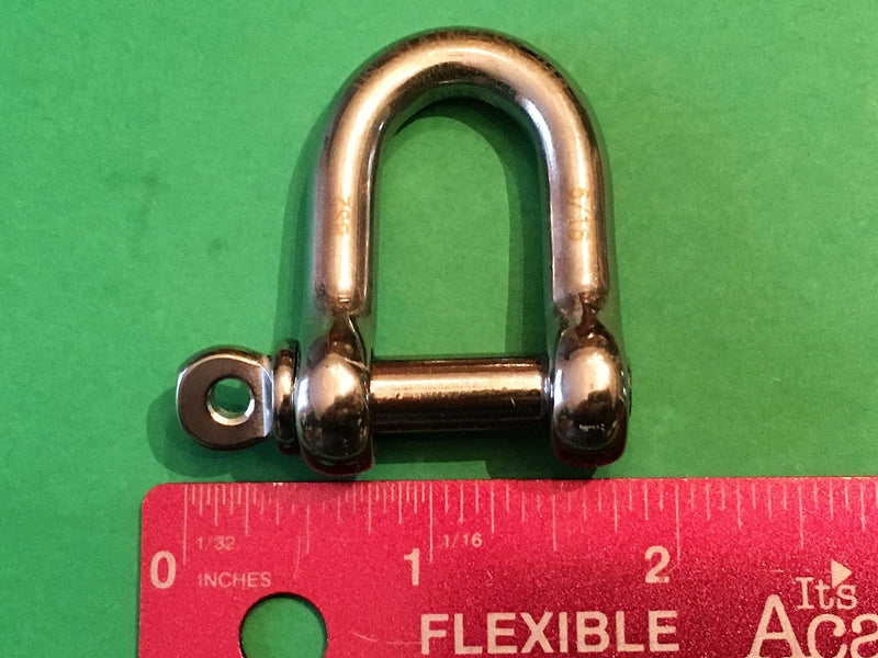 Stainless Steel 316 Forged D Shackle Marine Grade 5/16" (8mm) Dee - BeesActive Australia