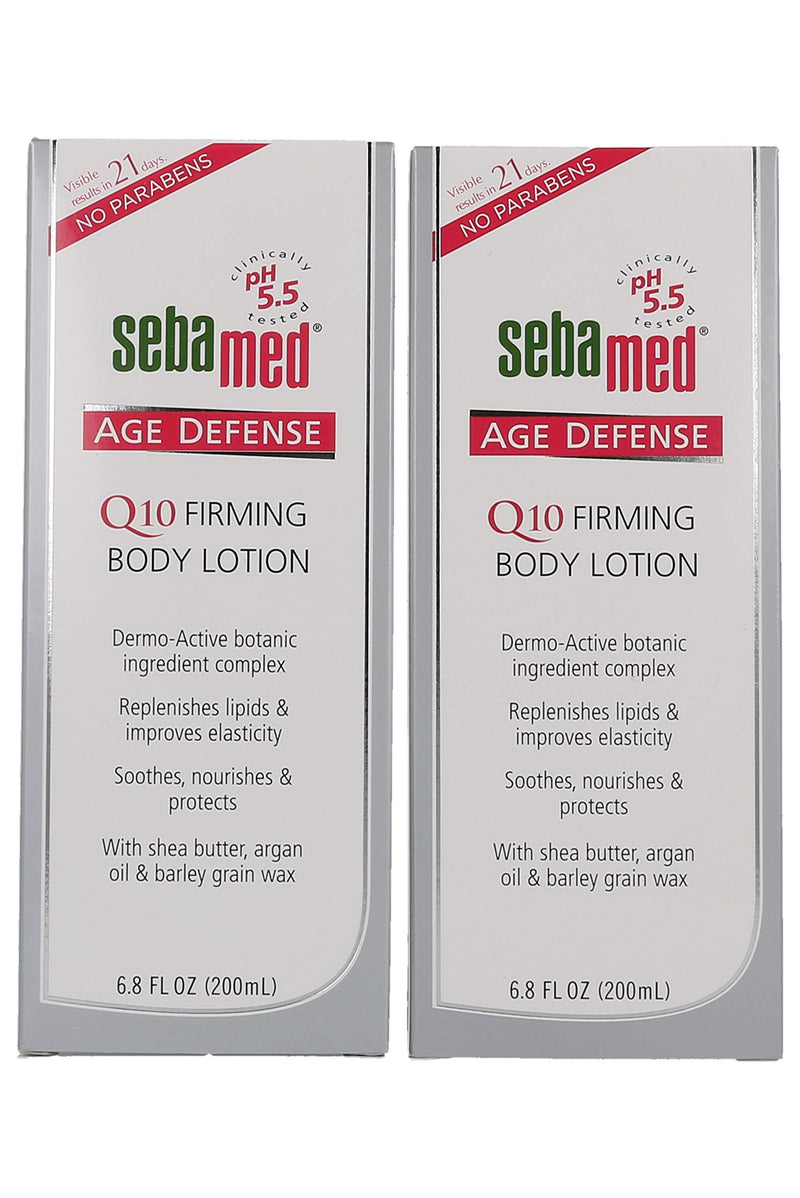 Set of 2 Sebamed Age Defense Q10 Firming Body Lotion Anti-Aging Moisturizer With Shea butter and Argan Oil 6.8 Fluid Ounces (200 Milliliters) Value Pack 2 Pack - BeesActive Australia