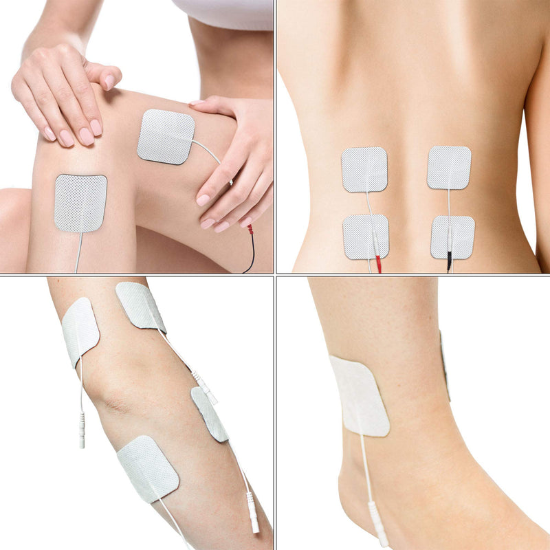 Med-Fit 1 Tens pads - 12 pads - 3 packs of 4 self Adhesive pads long lasting pads for Tens Machines - BeesActive Australia