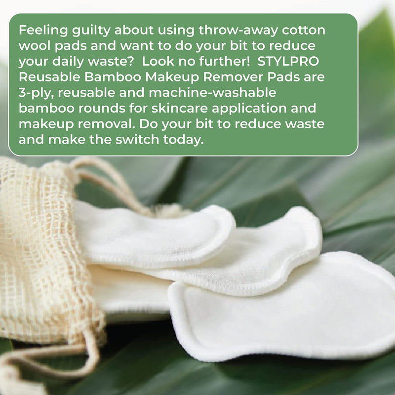 Reusable Bamboo Makeup Remover Pads (8 Ct Gift Set) 8 Ct Gift Set - BeesActive Australia