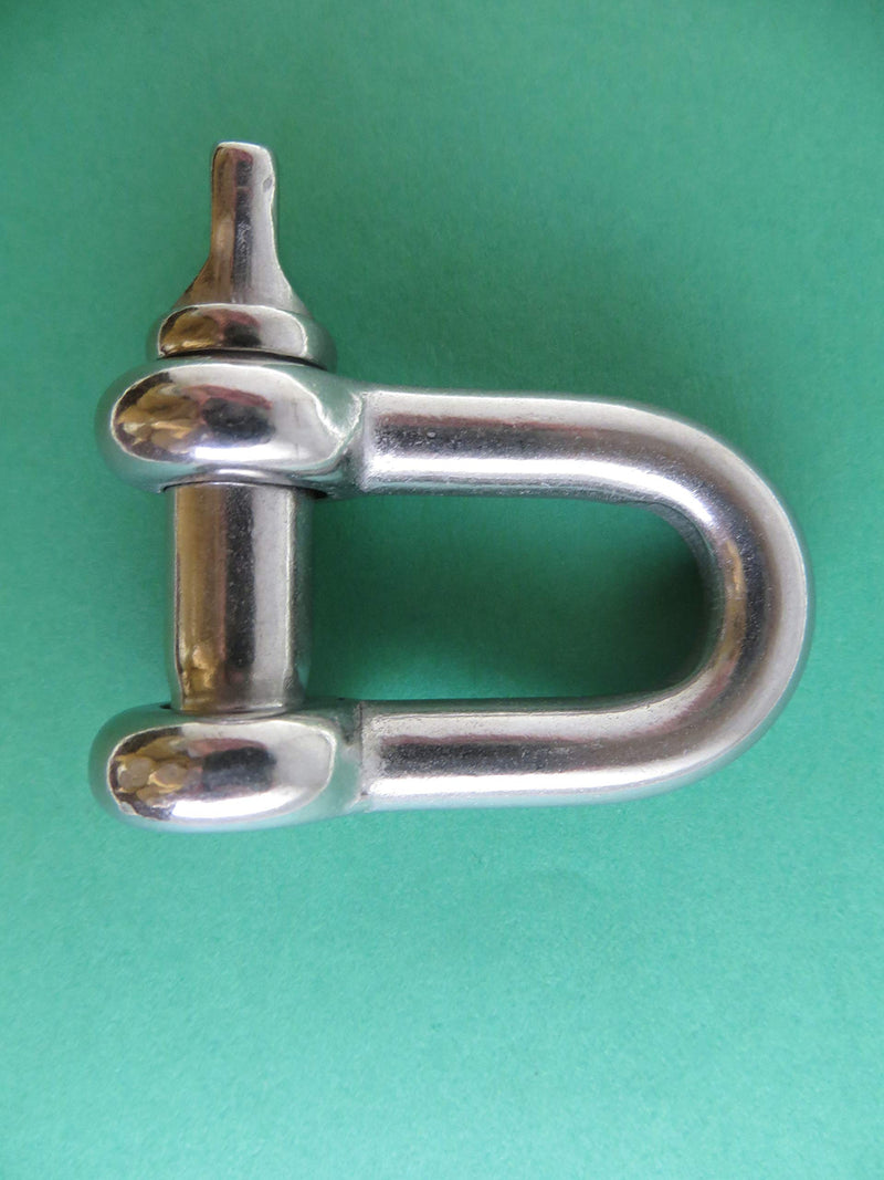 [AUSTRALIA] - Stainless Steel (316) D Shackle 5/16" Forged US Type Oversized 3/8" Pin Marine Grade 