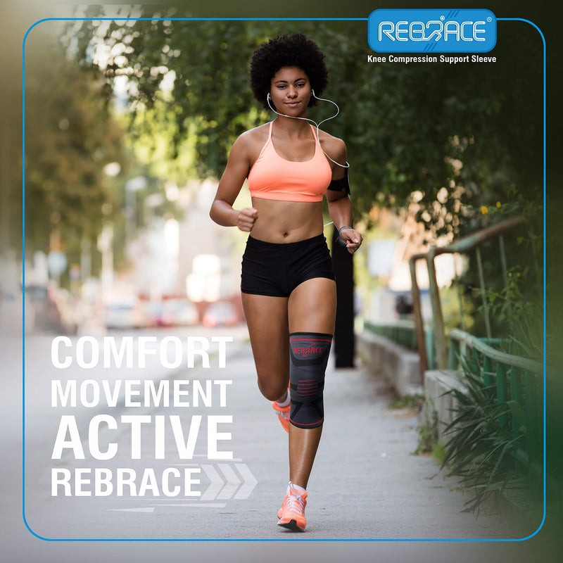 REBRACE Knee Support Compression Sleeve - Premium Recovery Brace For Men & Women (Large) L - BeesActive Australia