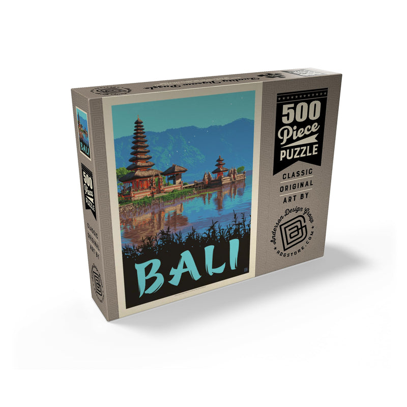 Bali: A Atunning Tropical Paradise, Vintage Poster - Premium 500 Piece Jigsaw Puzzle for Adults 500 Pieces - BeesActive Australia