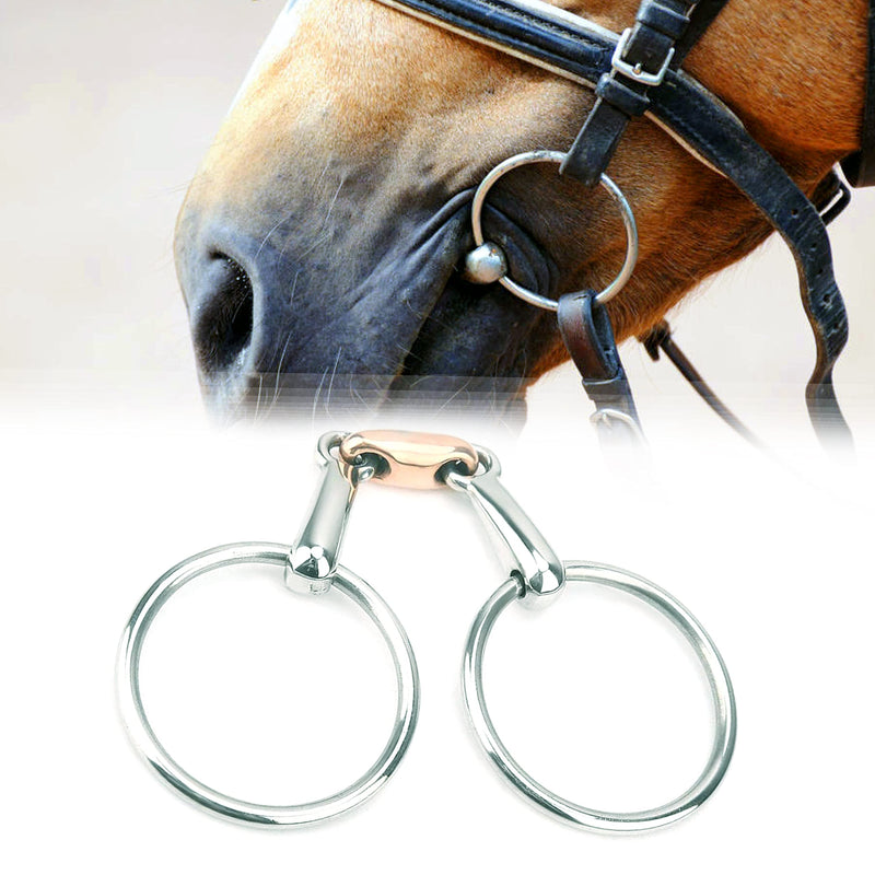 Loose Ring Snaffle,O Ring, English Happy Mouth Bit for Horses - BeesActive Australia