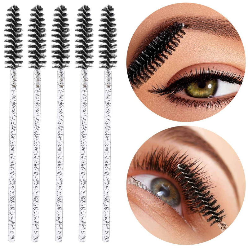 Tbestmax 500 Disposable Mascara Wands Eyelash Brush Spoolies for Eyebrow Eye Lash Extension Colorful 5 Color - BeesActive Australia