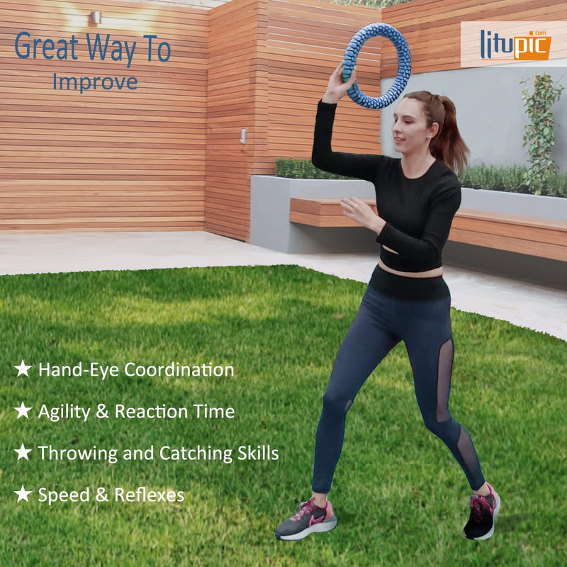 Bouncy Sports Hoops Hand Eye Coordination Training Tool Sports Equipment Reaction Speed Training Tool for Improving Agility & Reflex Skills Light-up Easy to Throw Healthy Activities for Your Family - BeesActive Australia