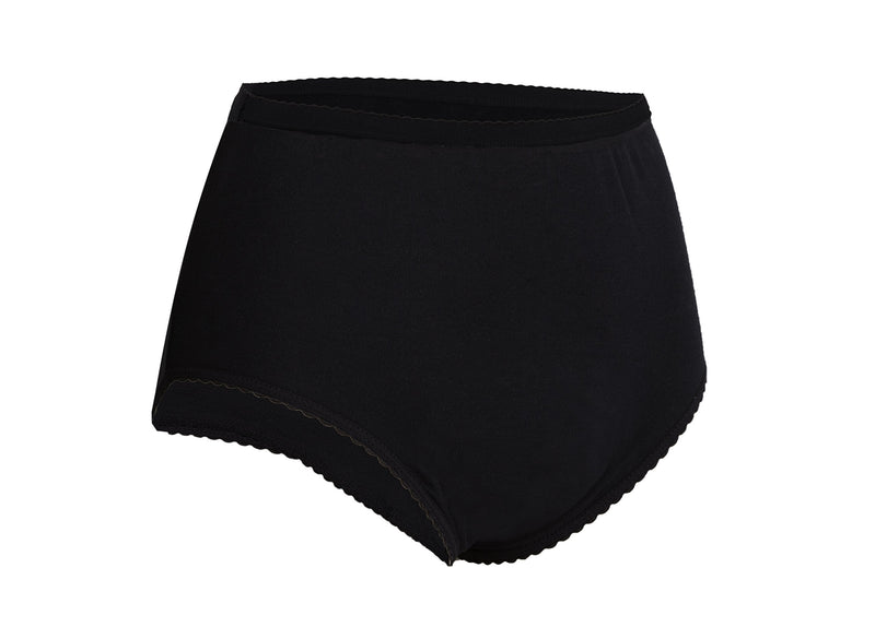 P&S Healthcare - Ladies Protective Pant - Washable Incontinence Pant - Ideal for IBS - Black and White Large - BeesActive Australia