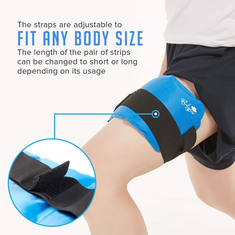 Pain Relief Ice Pack with Strap for Hot & Cold Therapy, Microwave Heat Pad for Back Shoulder, Neck, Waist, Calves and Hip - BeesActive Australia