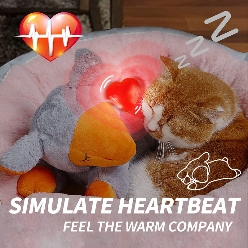All For Paws Heartbeat Dog Toy,Dog Anxiety Relief,Dog Toys,Pet Toys,Dog Anxiety Relief Behavioral Training Aid Toy Grey Sheep 38cm - BeesActive Australia