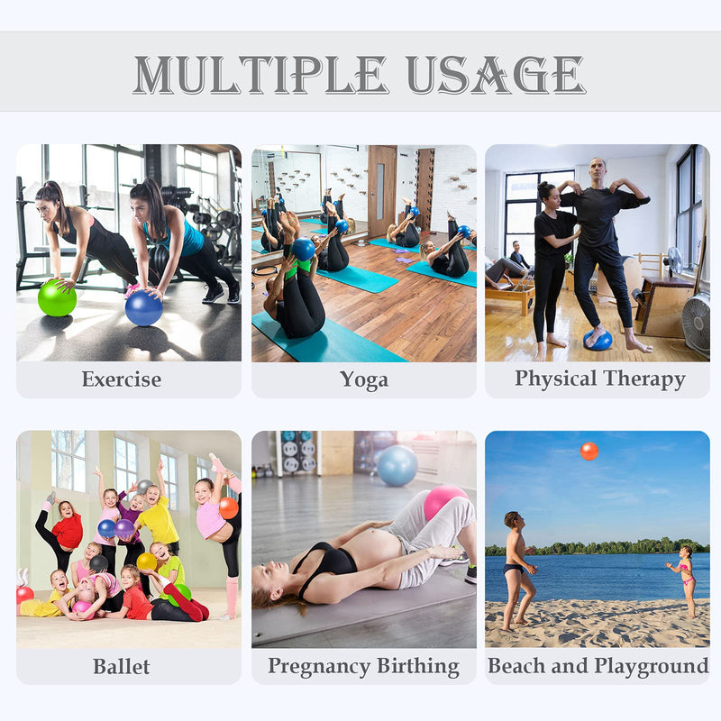 Small Pilates Ball, Therapy Ball, Mini Workout Ball, Core Ball, 9 Inch Small Exercise Ball, Mini Bender Ball, Pilates, Yoga, Workout, Bender, Core Training and Physical Therapy, Improves Balance - BeesActive Australia