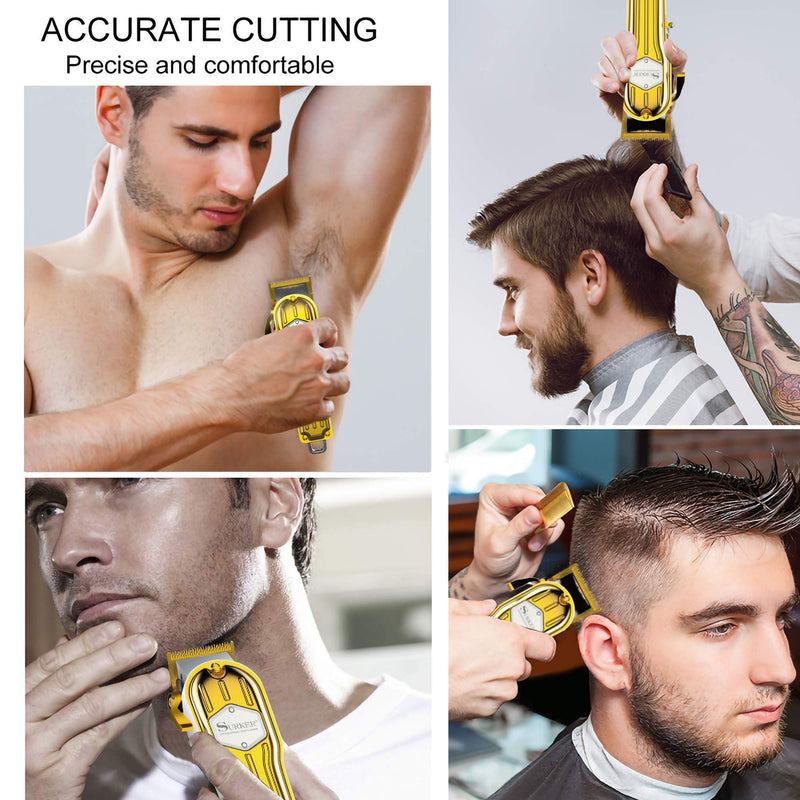 Surker Hair Clippers for Men Hair Trimmer for Men Cordless Beard Trimmers Hair Cutting Machine Professional Rechargeable - BeesActive Australia