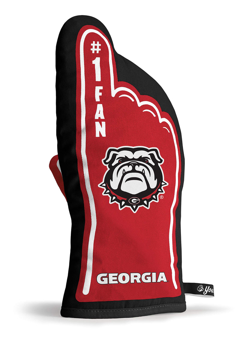 YouTheFan NCAA #1 Oven Mitt: 13.25'' x 6.5'' Heat Resistant 100% Quilted Cotton Team Oven Mitt Georgia Bulldogs 13.25" x 6.5" Team Color - BeesActive Australia
