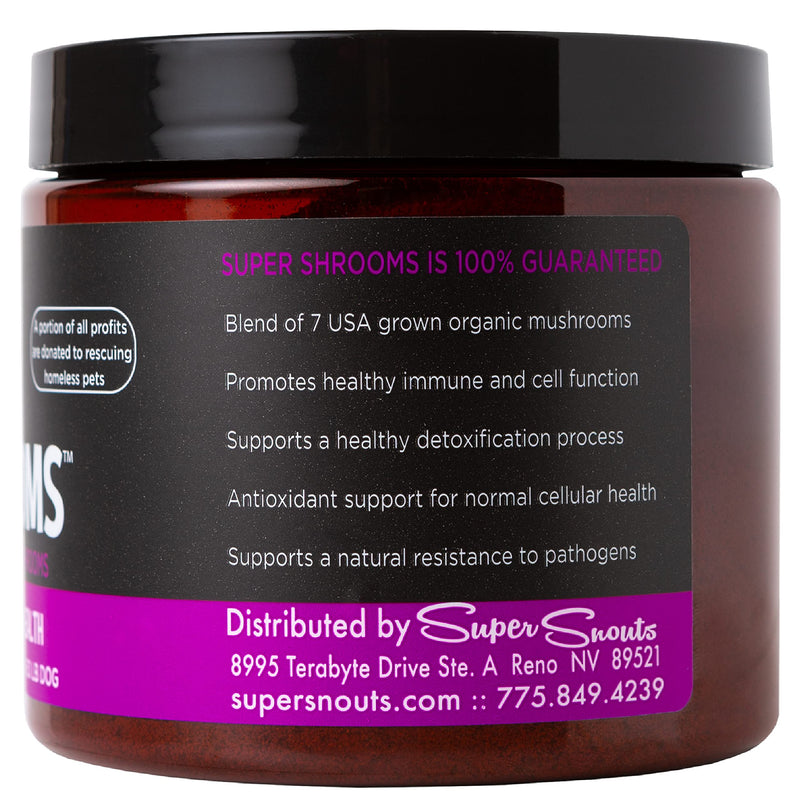 Super Snouts Super Shrooms Mushroom Immune Support for Dogs and Cats - Made in USA Organic Non-GMO, Immune Health 5.28 oz - BeesActive Australia