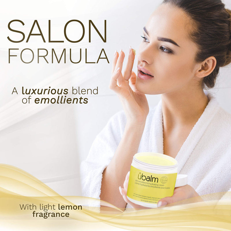 ubalm Yellow - Salon Formula Skin Emollient & Hydrating Cream With Light Lemon Fragrance (16 oz) - BeesActive Australia