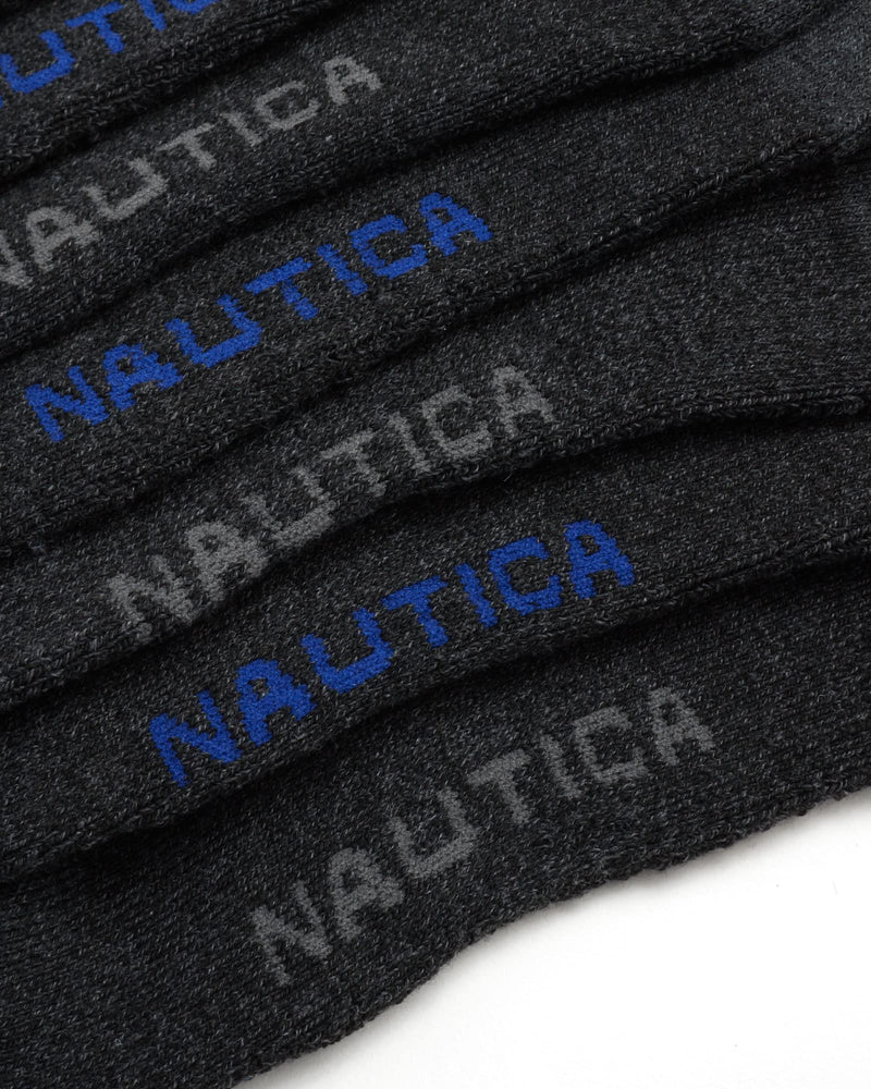 Nautica Men's Athletic Socks - Cushioned Low Cut Socks (8 Pack) Classic Black 6-12.5 - BeesActive Australia
