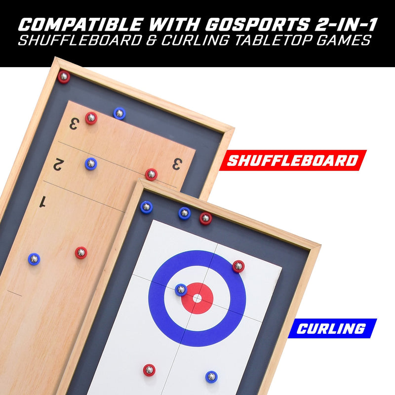 GoSports Shuffleboard and Curling Mini Rollers Replacement Set of 8 Rollers - BeesActive Australia