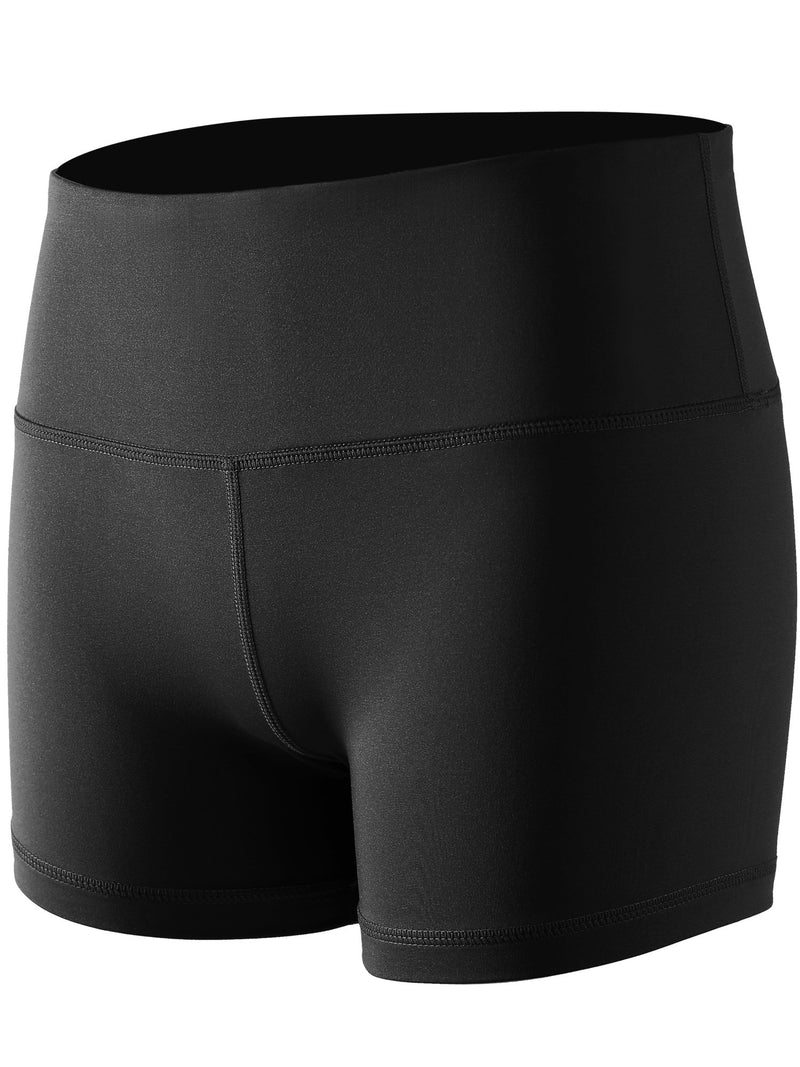[AUSTRALIA] - Cadmus Women's 5" /2" High Waist Stretch Athletic Workout Shorts with Pocket X-Small 3 Pack:05# Black,black,black 