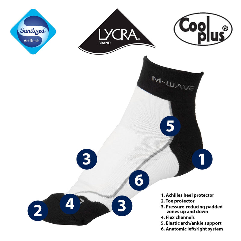 M-Wave Performance Multifunction Sock, Black 39-42 Euro or 6-9.5 US - BeesActive Australia
