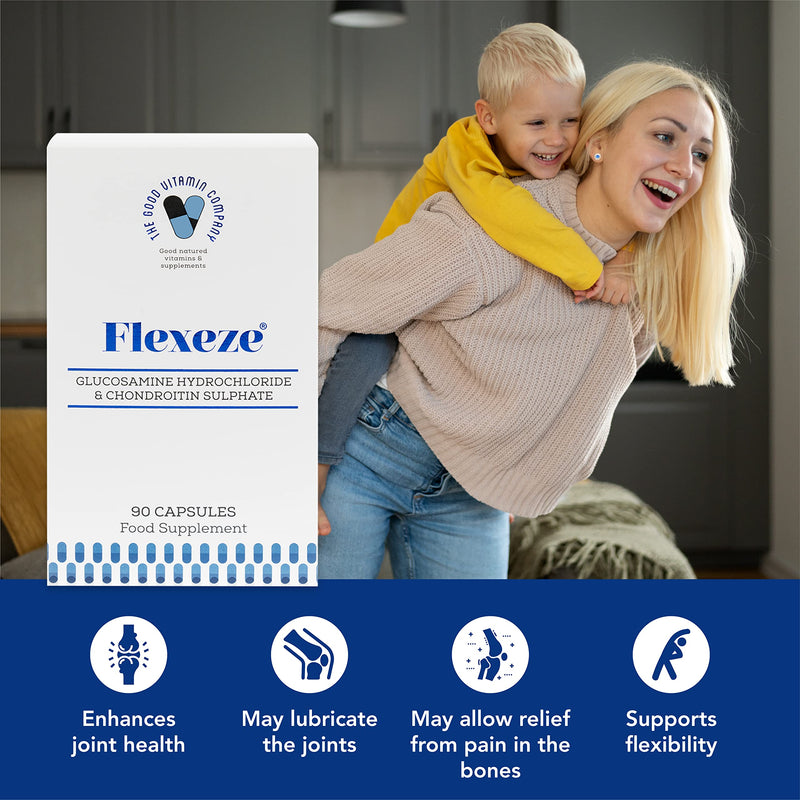 The Good Vitamin Company Flexeze Capsule. 90 Capsule. Easy to Consume. Highly Absorbent. Supports Joint Health. - BeesActive Australia