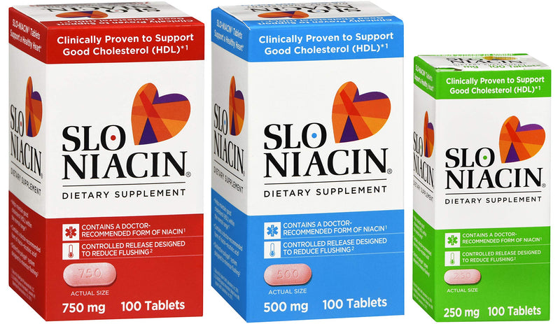 Mission Pharmacal Slo-niacin 500 mg, 100 Count - BeesActive Australia