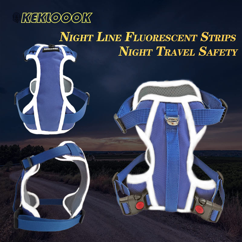 Puppy Vest Harness, Dog Outing Over Head Vest Pet Adjustable Ventilation Harness Reflective Breathable Mesh S - BeesActive Australia