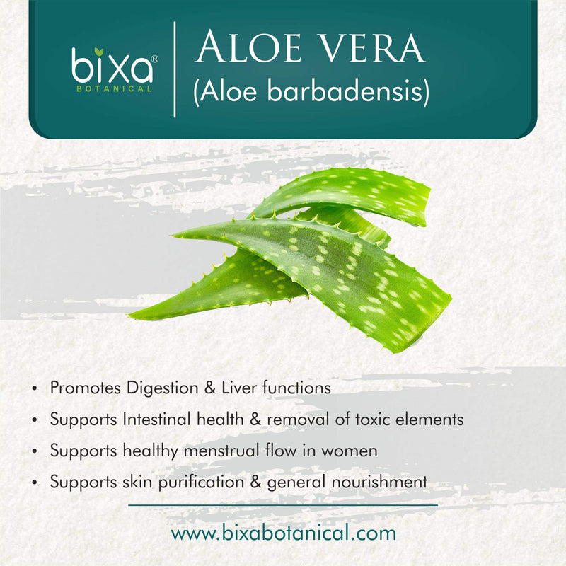 Aloe Vera Leaf Powder (Aloe barbadensis), Promotes Healthy Digestion System & Liver Functions l Skin Care | Superfood by Bixa Botanical - 7 Oz (200g) - BeesActive Australia